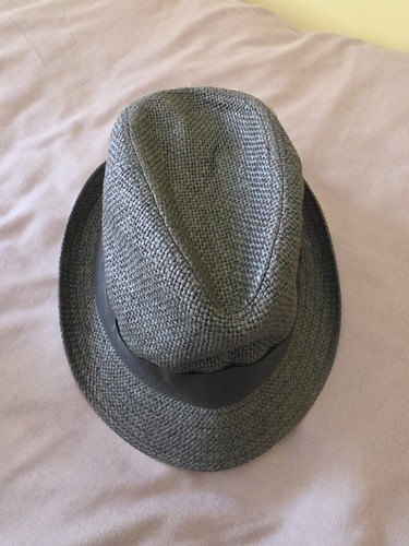 Dark grey woven - grey, straw