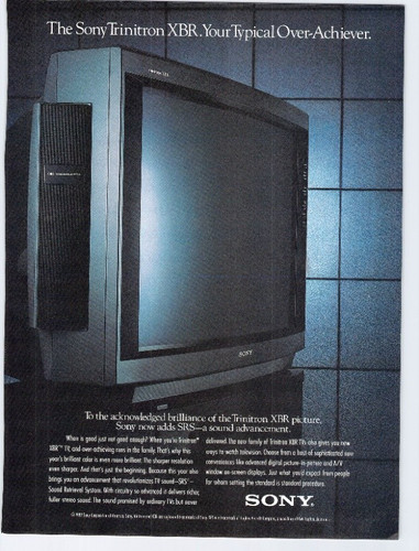 Vtg print 1989 - print, sony