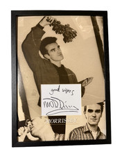 Framed morrisey signed photo - framed,