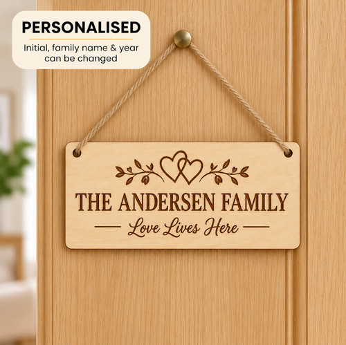Personalised love lives here - lives,