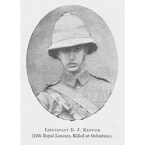 Boer war lieut keswick - lieut, d.j
