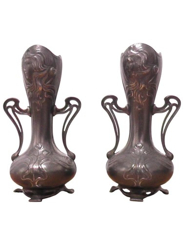 Pair art nouveau wmf silver - pair,