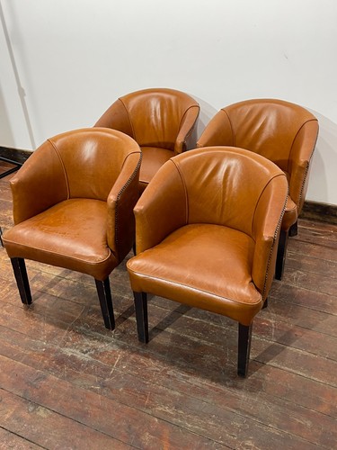 Set tan leather effect - set,