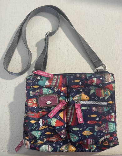 Lily bloom fish print - bloom,
