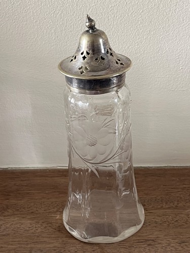 Vintage decorative glass sugar - decorative,