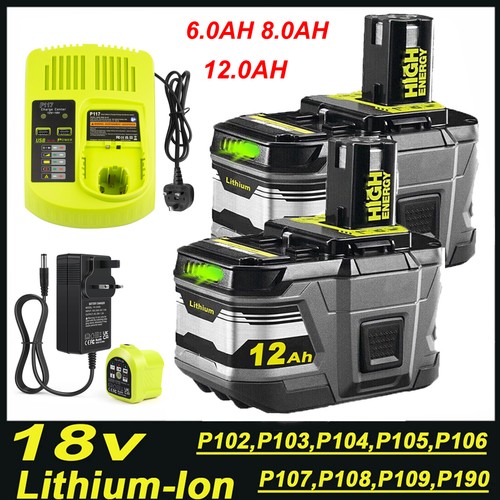 8ah 12ah 18v battery - battery, ryobi