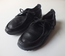 CAT Caterpillar MENS BLACK SHOES LEATHER HEAVY CASUAL LEISURE UK 8