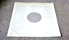 THE BEATLES PINK FLOYD EMI UK LP 1960's DIE-CUT EMITEX RICE PAPER INNER SLEEVE 