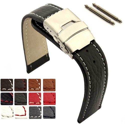 Genuine leather watch strap - watch,