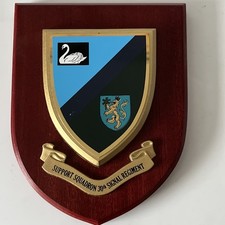 British Army Support Squadron 30th Signal Regiment Military Wall Plaque Shield