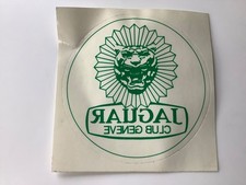 Jaguar Club: vinyl window sticker  Vintage Classic Jaguar Club Geneve (Geneva)