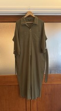 Next - khaki Zip Front Belted Boiler Suit/Jumpsuit- Size 22 - NWOT