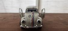 Die-Cast Volkswagen Beetle ‘Herbie’ No.53. White. 1:32 Scale. Pullback. New.