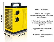 Prem-I-Air  2kW PTC Turbo Fan