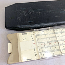 Vintage British Thornton Slide Rule No. P271 Log Log with Part Case c1970s