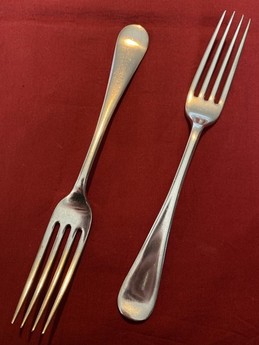 Pair antique silver - of, plated