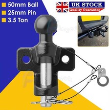 3.5T 3500kg 50mm TOWING TRAILER HITCH TOW BALL TOWBALL AND PIN (PIN AND JAW)