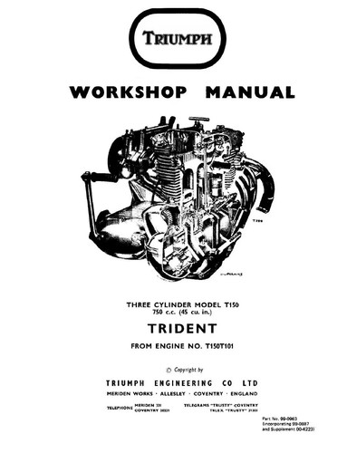 Triumph 1969 1973 trident - triumph, 1969-1973