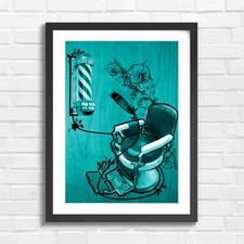 Retro barber chair - barber,