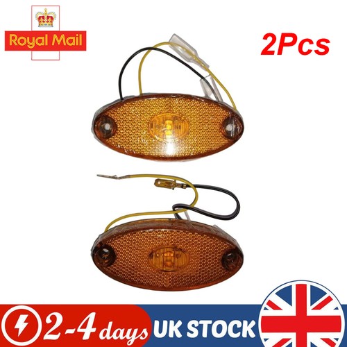 2x12v amber oval led side - 2x12v,