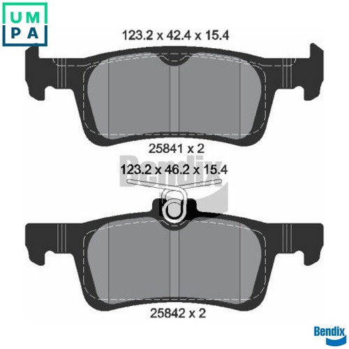 Brake pad set disc - brake,