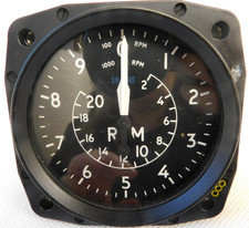 Smiths Aircraft Compressed Tachometer RPM Gauge, Ref 6A/6918 [1R5D]