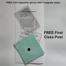 Silver Eagle Test Magnet  Neodymium For Testing Coins + Coin Polishing Cloth