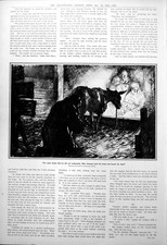 Antique Print Aben Baby Jesus Nativity Scene Angels Donkey Christmas 1923 20th