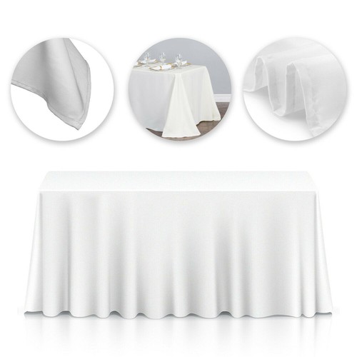 White polyester rectangle - polyester,