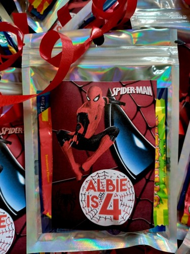 Spiderman party bag pouch - spiderman,