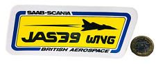 Sticker Aircraft Saab-Scania JAS39 British Aerospace Plane Vintage Flying ra