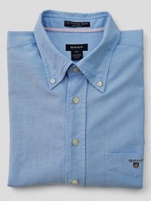GANT Joy University Oxford Regular Fit Long Sleeve Cotton Shirt Blue 2XL