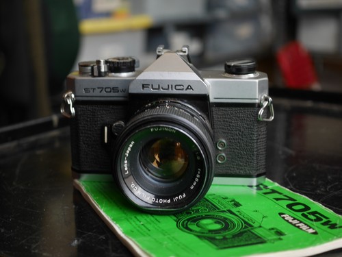 Fujica st705w 35mm film slr - fujica,