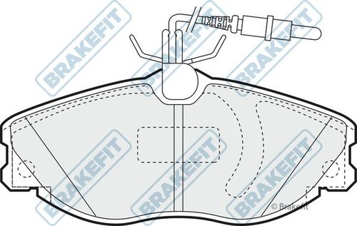 Apec blue front brake - front, set