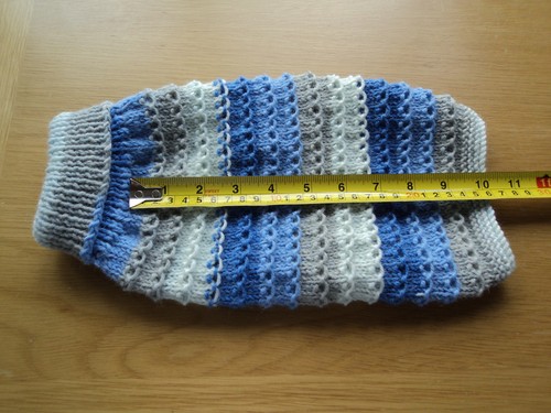 Hand knitted dog cat - hand,