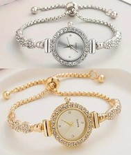 Ladies girls Drawstring fastening bracelet style quartz watch.