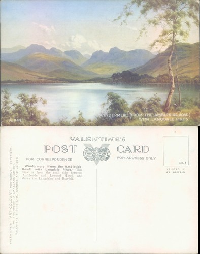 Windermere with langdale pikes - windermere,