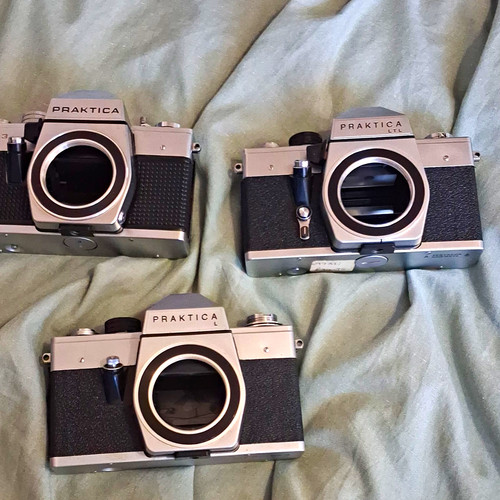 Praktica slr camera bodies - 3x,
