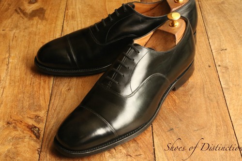 Church black leather oxford - black,