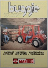 Manitou Buggie Compact Low Profile Multipurpose Forklift Brochure, c 1980's