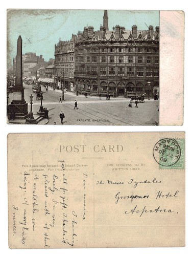 Postcard fargate sheffield - postcard,