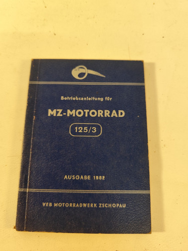 Motorcycle workshop manual - mz,