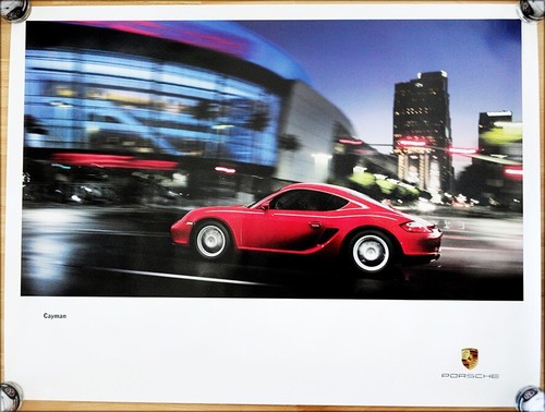 Porsche promotional poster - porsche,