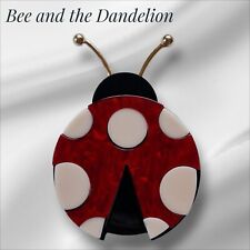 Ladybird Ladybug Modern Acrylic Brooch