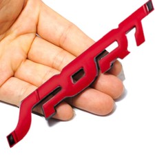 Red Car Metal 3D SPORT Logo