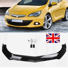 For Vauxhall Opel Astra GTC 11-18 Front Bumper Lip Spoiler Splitter Gloss Black