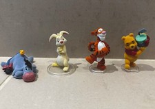 Disney micro world Winnie the Pooh Tigger Flocked Figures bundle 