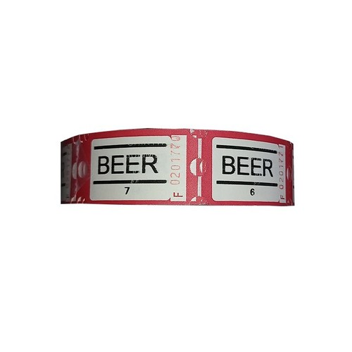 Beer roll tickets - beer,