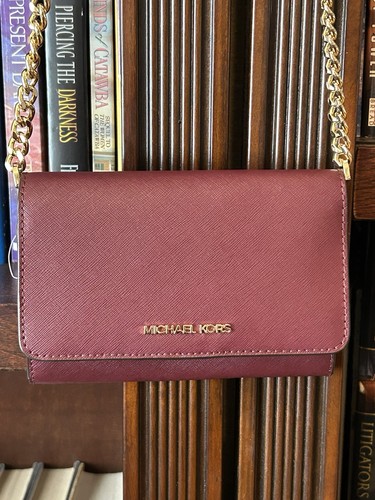 Michael kors burgundy pebbled - michael,