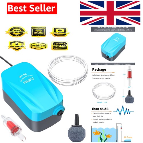 Silent aquarium air pump with - air,